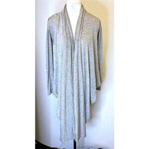 High Street Kitten grey open front hi-low cardigan